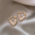 Oil dripping love earrings